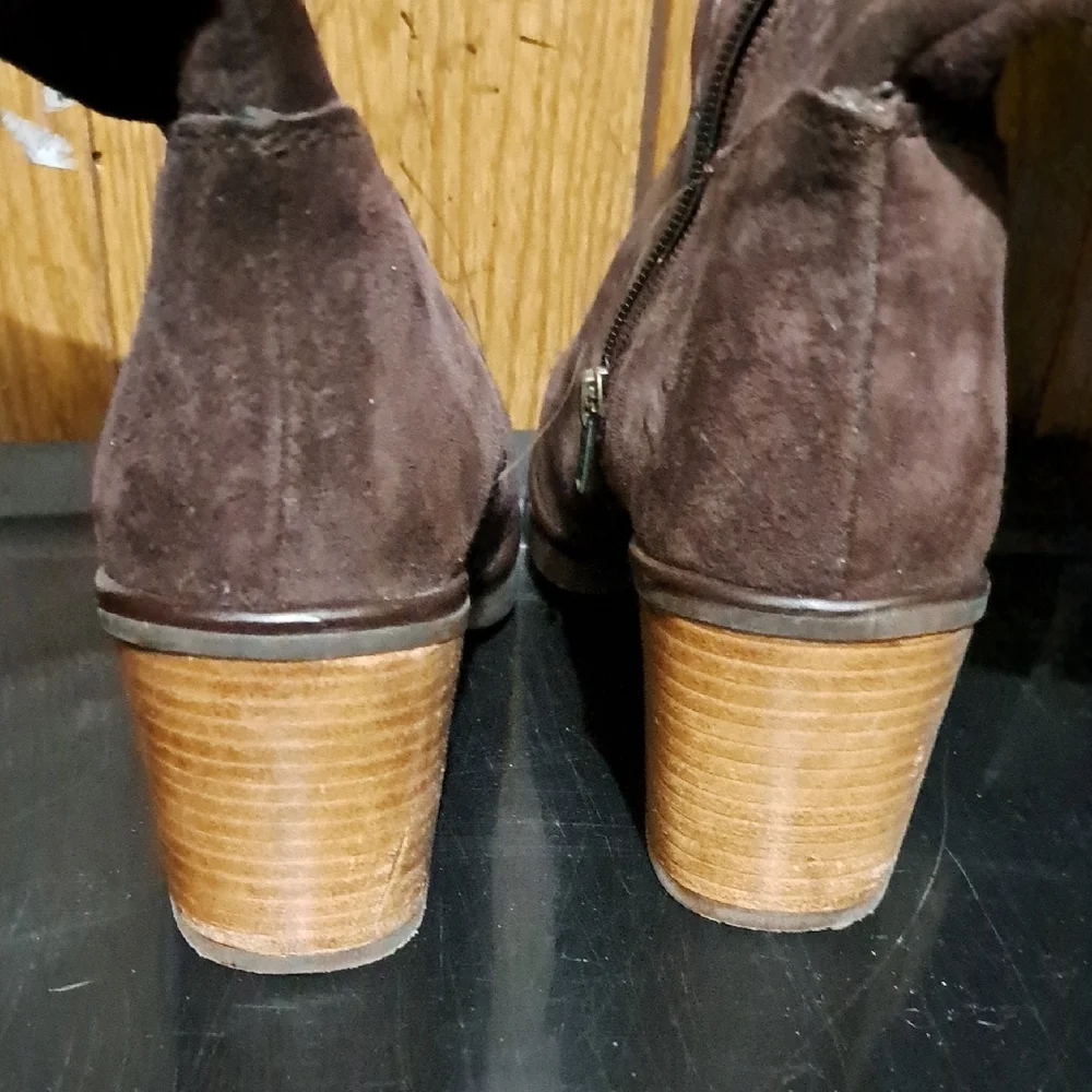 Hush Puppies Brown Suede Over the Knee Boots,.